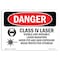 Signmission OSHA Danger, Class Iv Laser Visible & Invisible, 14in X 10in Rigid Plastic, 14" W, 10" H, Landscape OS-DS-P-1014-L-1419 - alternate 1